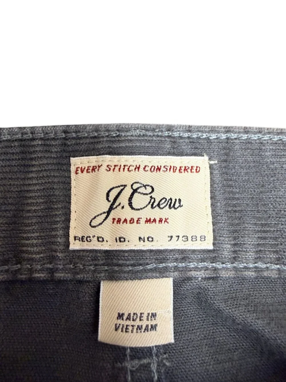J. CREW Men's EUC 770™ Straight-Fit Corduroy Pants Graphite | Size W31 x L30